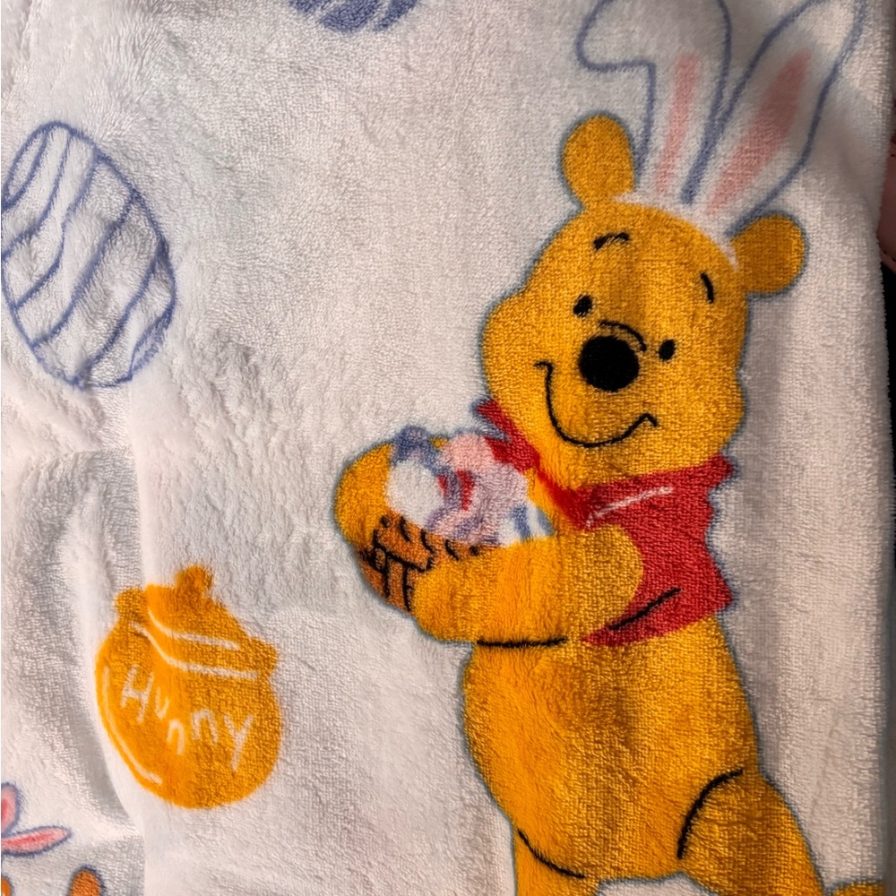 Disney Easter Winnie the Pooh Plush Blanket